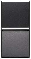 Выключатель кнопочный без рамки ABB Niessen Zenit 1-кл. 1 мод. N2104.7 AN антрацит картинка